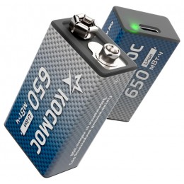 Аккумулятор крона Li-ion 9В 650мАч (блист.1шт) КОСМОС KOCLi9V650mAh1BL