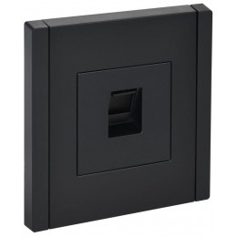 Розетка компьютерная RJ45 кат.5E FORTE&PIANO FP132 черн. IEK FP-K10-1-K02