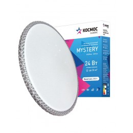 Светильник светодиодный Classic MYSTERY 24Вт 230В 4000К 1560Лм 279х66мм настенно-потолочный серебро КОСМОС KCMist24W_4000