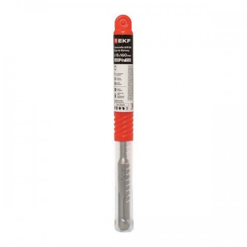 Бур по бетону SDS-plus 8х160 мм (4 резца) Professional EKF db-8-160-4x4-ue