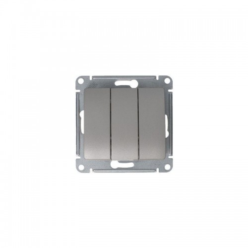 Выключатель 3-кл. СП Glossa 10А IP20 (сх. 3) 10AX механизм платина SE GSL001231