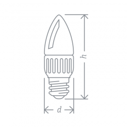 Лампа светодиодная 61 249 NLL-P-C37-5-230-6.5K-E14-FR 5Вт свеча матовая 6500К холод. бел. E14 425лм 176-264В Navigator 61249