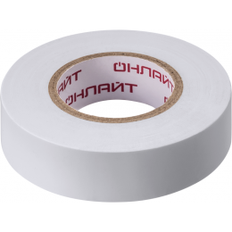Изолента ПВХ 19мм (рул.20м) 71 689 OIT-B19-20/WH бел. ОНЛАЙТ 71689
