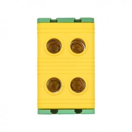 Клемма силовая вводная двойн. КСВ 16-50кв.мм желт./зел. EKF plc-kvs2-16-50-y-green