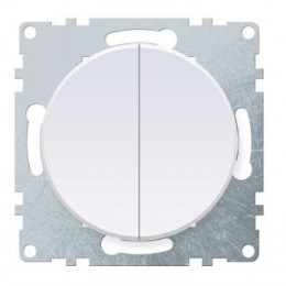 Выключатель 2-кл. СП Florence 10А IP20 механизм бел. (1E31501300) OneKeyElectro 2172776