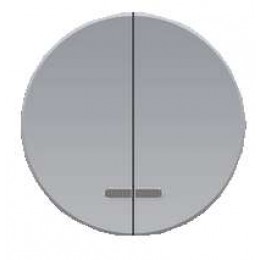 Выключатель 2-кл. СП Florence 10А IP20 с подсветкой механизм сер. (1E31801302) OneKeyElectro 2172848