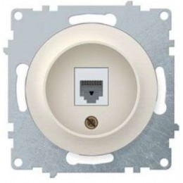 Розетка компьютерная 1-м СП Florence RJ45 кат.5E механизм беж. (1E20701301) OneKeyElectro 2172793