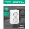 Розетка 2-м ОП Blanca 16А IP20 250В без заземл. без защ. шторок с изолир. пластиной бел. SE BLNRA000211