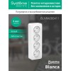 Розетка 4-м ОП Blanca 16А IP20 250В без заземл. без защ. шторок с изолир. пластиной бел. SE BLNRA000411