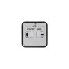 Выключатель 2-кл. ОП Blanca 10А IP20 (сх. 5) 250В с изолир. пластиной антрацит SE BLNVA105016
