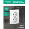 Розетка 2-м СП Blanca 16А IP20 250В без заземл. без защ. шторок бел. SE BLNRS000021