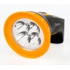Фонарь аккумуляторный LED3804M 4LED аккум. SLA 220В пластик. черн./желт. (кор.) Ultraflash 12867