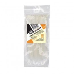 Хомут кабельный 2.5х200 нейл. бел. (уп.100шт) PROCONNECT 57-0200-4