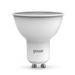 Лампа светодиодная Black 5Вт MR16 софит 3000К тепл. бел. GU10 500лм диммир. GAUSS 101506105-D