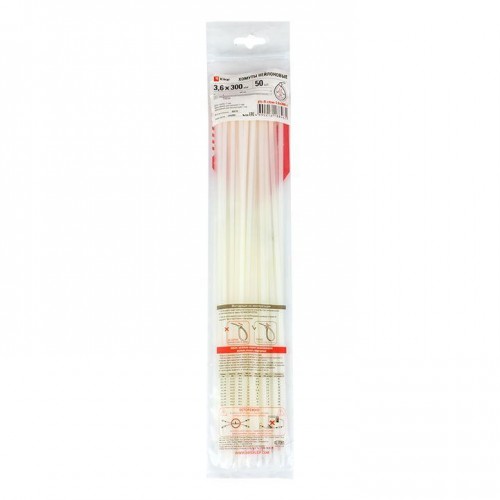 Хомут P6.6 3.6х370 FlexLock стандартный бел. (уп.100шт) PROxima EKF plc-fl-ctsw-3.6x370