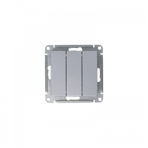 Выключатель 3-кл. СП AtlasDesign 10А IP20 (сх. 1+1+1) 10AX механизм алюм. SE ATN000331