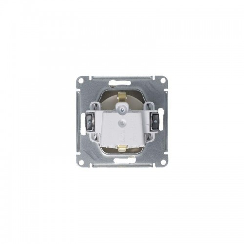 Розетка 1-м СП AtlasDesign 16А IP20 с заземл. защ. шторки механизм алюм. SE ATN000345