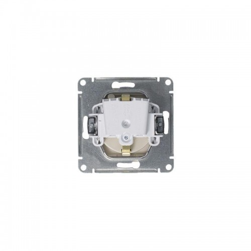 Розетка 1-м СП AtlasDesign 16А IP20 с заземл. защ. шторки с крышкой механизм алюм. SE ATN000346