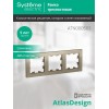 Рамка 3-м AtlasDesign универс. шампань SE ATN000503