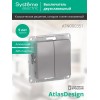 Выключатель 2-кл. СП AtlasDesign 10А IP20 (сх. 5) 10AX механизм алюм. SE ATN000351