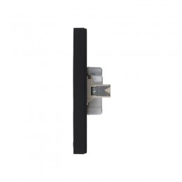 Розетка 2-м СП AtlasDesign 16А IP20 без заземл. в сборе карбон SE ATN001020