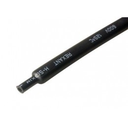 Трубка термоусадочная двустенная клеевая 12/4 (3:1) 1м черн. Rexant 21-2008