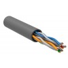 Кабель витая пара U/UTP кат.6 4х2х24AWG PATCH LSZH нг(А)-HF сер. (305м) (м) ITK LC2-C604-121