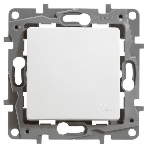 Переключатель 1-кл. СП Etika Plus 10А IP44 250В 10AX механизм бел. Leg 672200