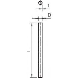 Труба без резьбы гор. цинк. d25 3000мм S25W FT (дл.3м) OBO 2046595