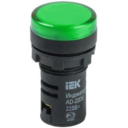 Лампа светосигнальная AD22DS d22мм 24В AC/DC зел. KARAT IEK BLS10-ADDS-024-K06