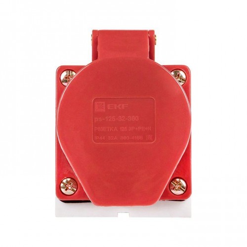 Розетка наружн. уст. 32А 380В 3P+РЕ+N IP44 (125) EKF ps-125-32-380