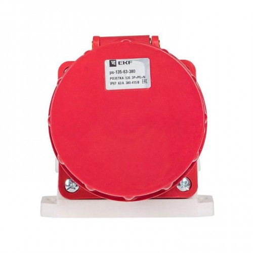 Розетка наружн. уст. 63А 380В 3P+РЕ+N IP67 (135) EKF ps-135-63-380
