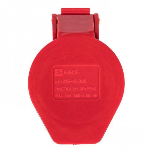 Розетка кабельная 16А 380В 3P+РЕ+N IP44 (215) EKF ps-215-16-380