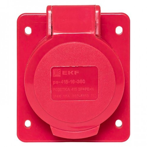 Розетка скрыт. уст. 16А 380В 3P+РЕ+N IP44 (415) EKF ps-415-16-380