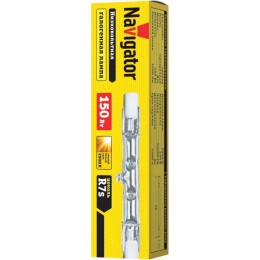 Лампа галогенная 94 218 J78мм 150Вт линейная R7s 2900К 230В 2000h Navigator 94218