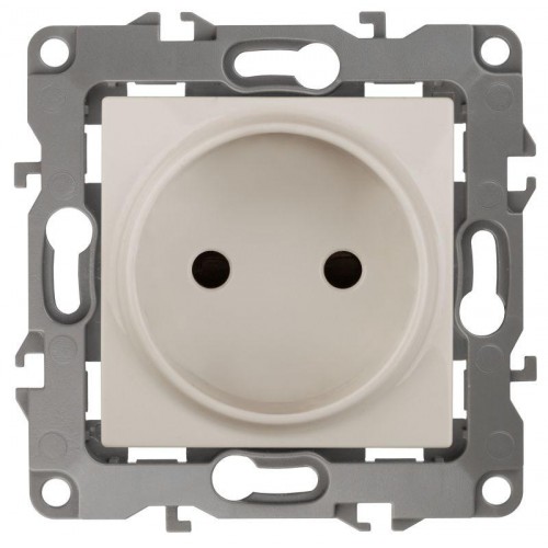 Розетка 1-м СП Эра12 12-2105-02 16А IP20 16AX 250В 2P механизм сл. кость Эра Б0018255