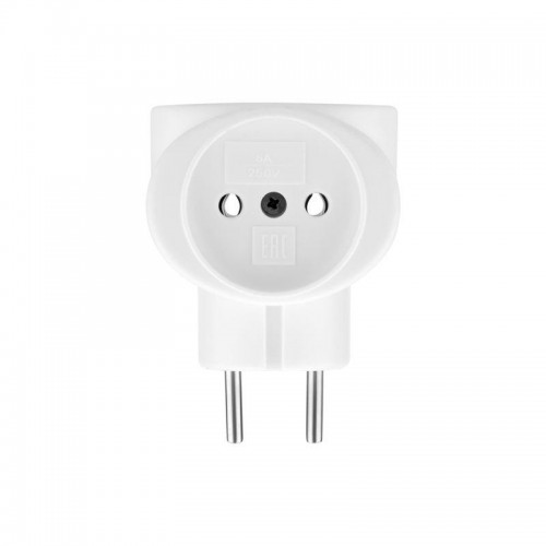 Разветвитель 3-м 6А IP20 220В биметал. бел. Rexant 11-1064