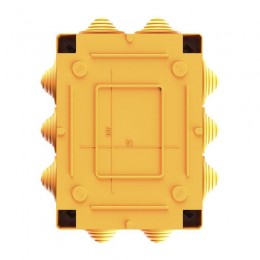 Коробка ответвительная FS 150х110х70мм 4р 450В 32А 10кв.мм нерж. контакт с каб. вводами и клеммн. IP55 пластик. DKC FSK21410