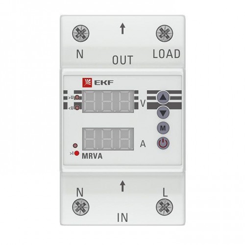 Реле напряжения и тока с дисплеем MRVA 63А PROxima EKF MRVA-63A