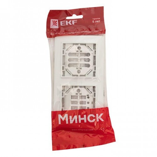 Рамка 2-м Минск горизонтальная бел. Basic EKF ERM-G-302-10