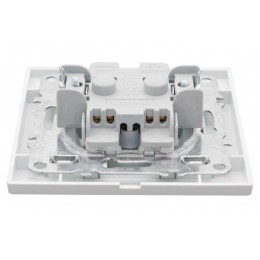 Розетка 1-м СП Минск 10А IP20 без заземл. защ. шторки бел. Basic EKF ERR10-022-100