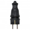 Вилка прямая 16А 2P+PE 230В IP44 каучук PROxima EKF RPS-011-16-230-44-r