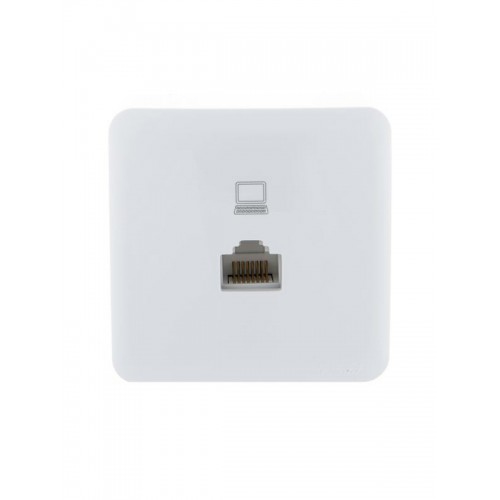 Розетка компьютерная 1-м ОП Viola RJ45 бел. LEZARD 751-0200-139