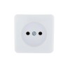 Розетка 1-м ОП Viola 16А IP20 без заземл. бел. LEZARD 751-0200-121