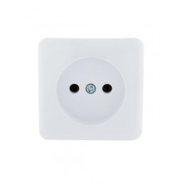Розетка 1-м ОП Viola 16А IP20 без заземл. бел. LEZARD 751-0200-121