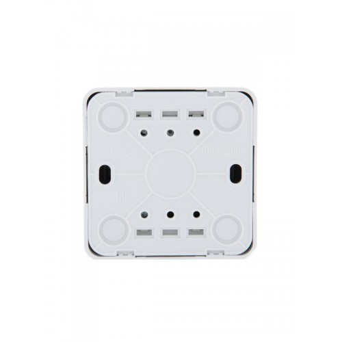 Переключатель проходной 1-кл. 1п ОП Viola 10А IP20 бел. LEZARD 751-0200-105