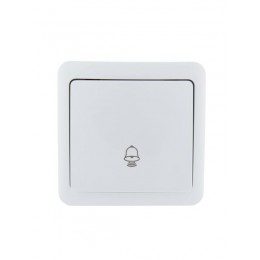 Кнопка звонка 1-кл. 1п ОП Viola 10А IP20 бел. LEZARD 751-0200-103