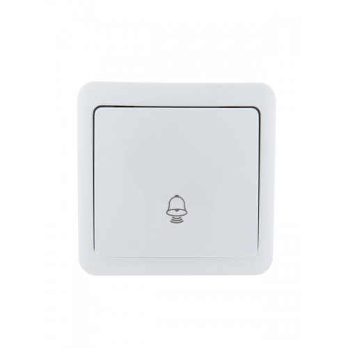 Кнопка звонка 1-кл. 1п ОП Viola 10А IP20 бел. LEZARD 751-0200-103