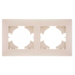 Рамка 2-м Bravo беж. GUSI С1020-003