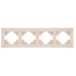 Рамка 4-м Bravo беж. GUSI С1040-003